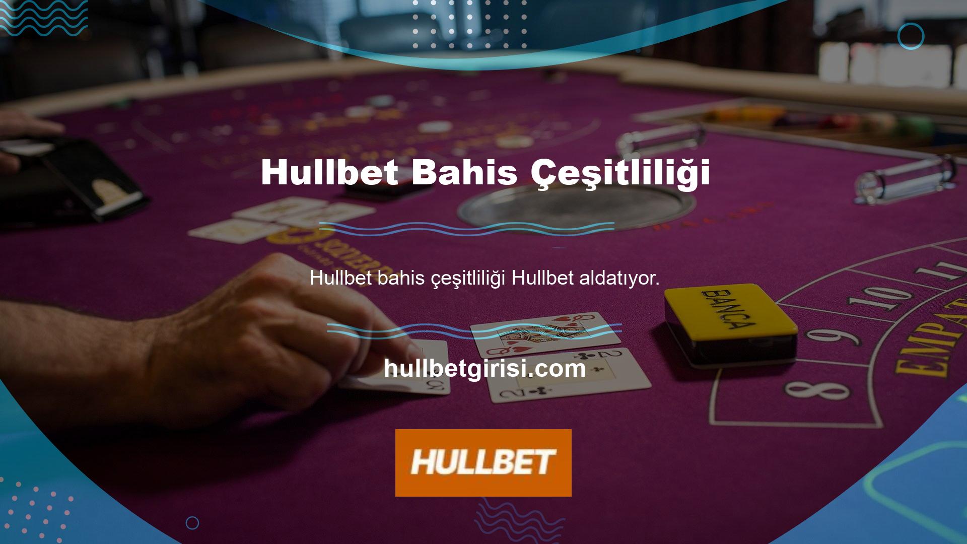 Hullbet bahisleri çok çeşitli kuponlara sahiptir