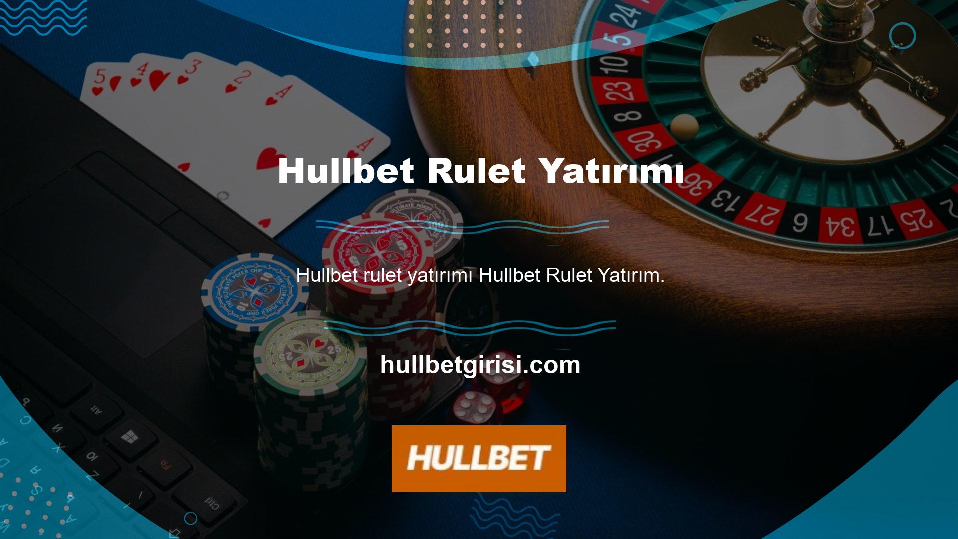 Hullbet casino sitesinin üyesi olan ve rulet oynamak isteyen oyun meraklıları depozito bölümünün mevduat bölümüne yatırım yapabilirler